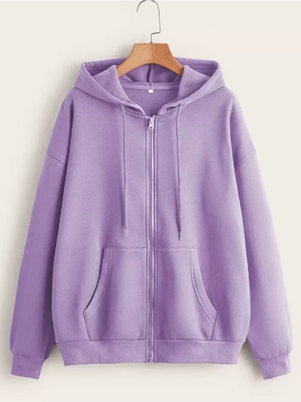 Women’s Pastel Lavender Zip-Up Hoodie